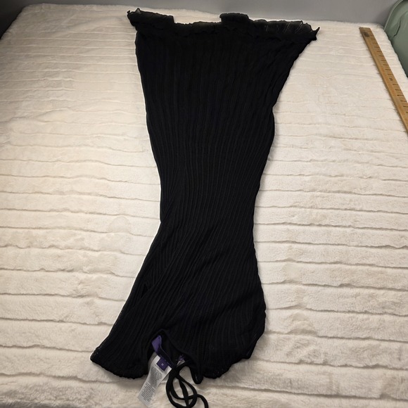 Ralph Lauren Purple Label Sheer Cap Sleeve Day Dress Size XXS Black $2,990 - Picture 7 of 7